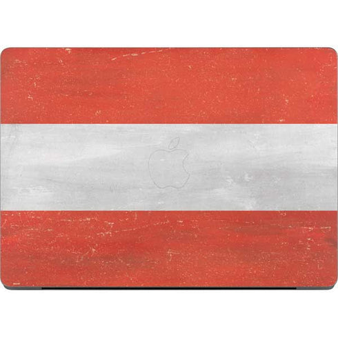 Distressed Austria Flag Apple MacBook Pro 14-inch Skin
